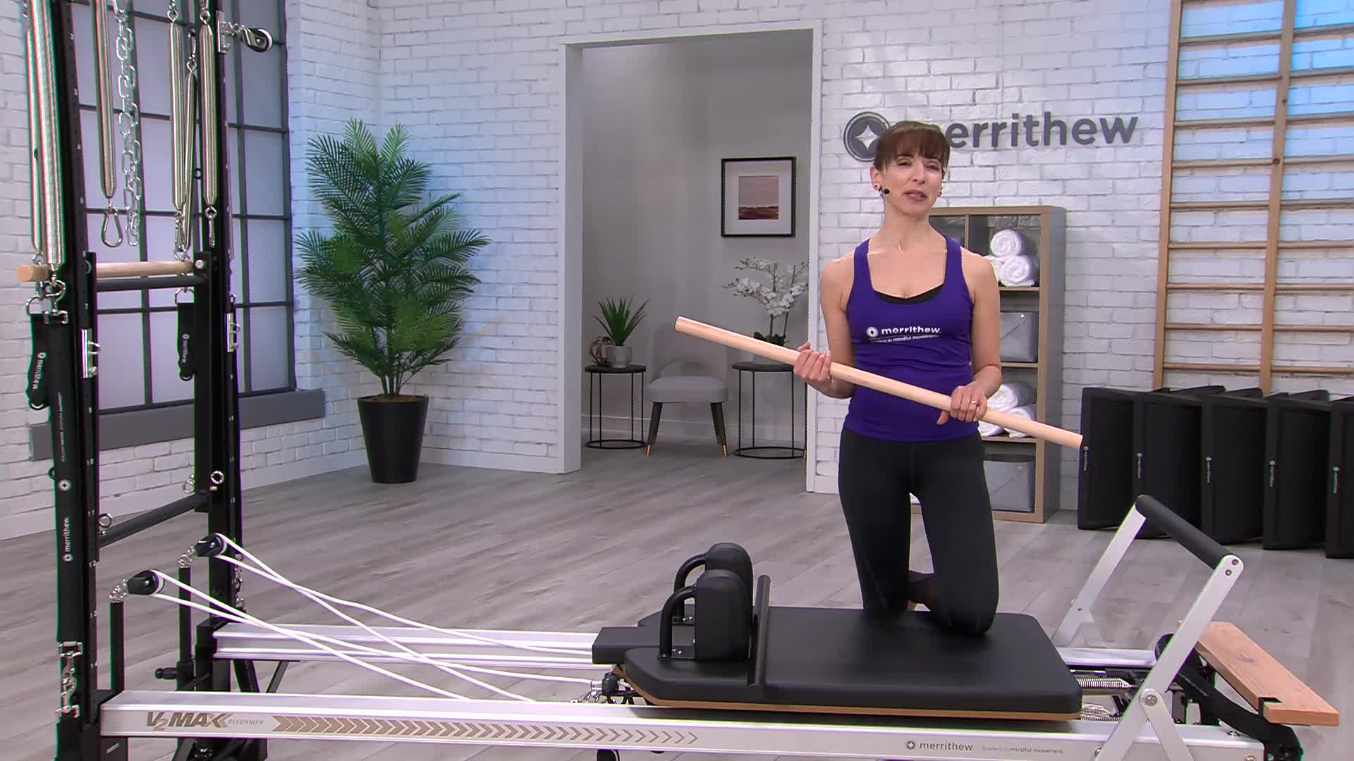 ピラティス　ロングBOX STOTTO PILATES MERRITHEW Reformer Box with Footstrap, Extra Long, Reformers